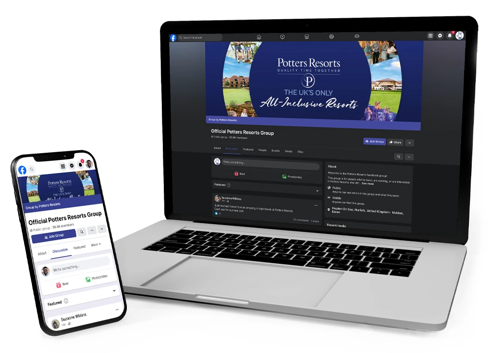 Potters Resorts Facebook Group