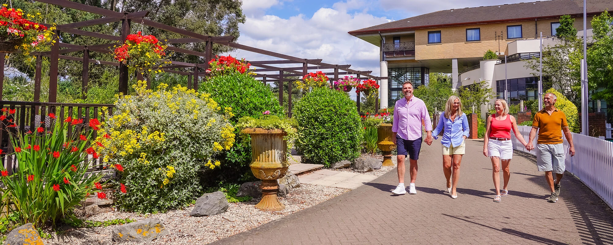Couples enjoying drinks