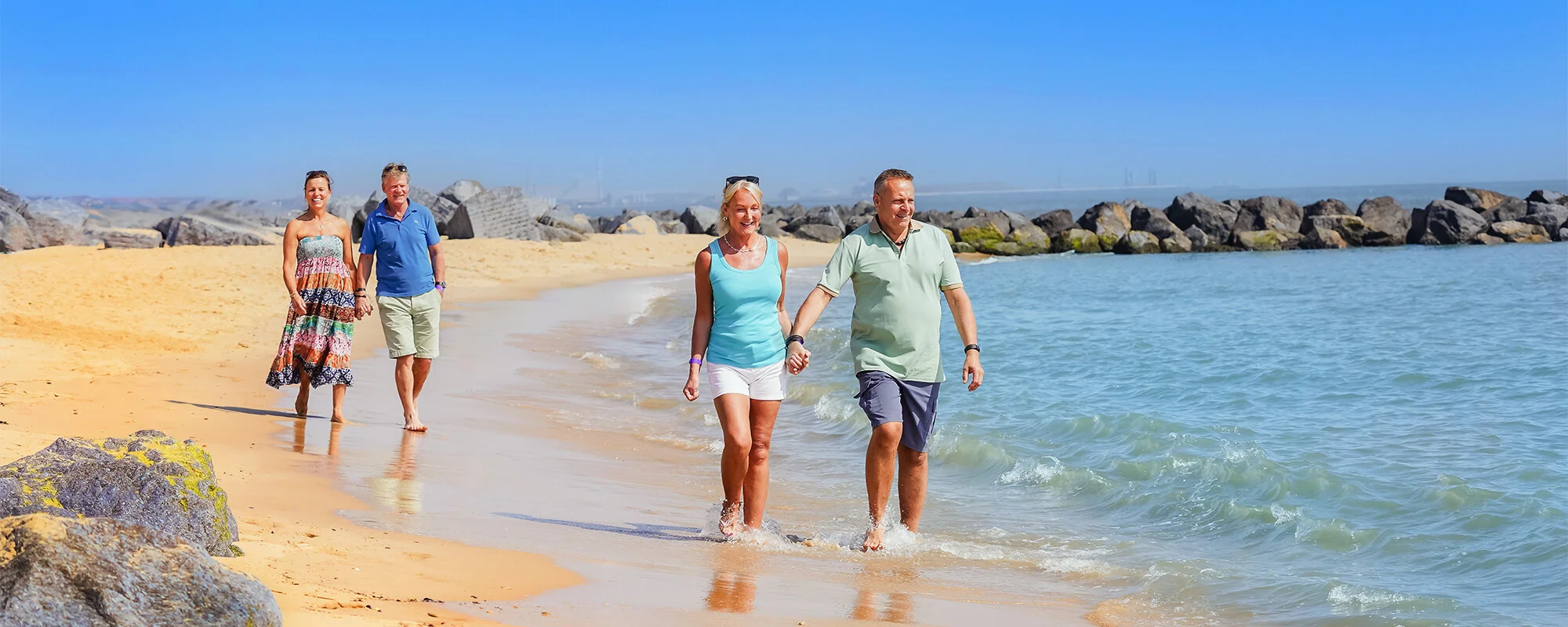 Couples enjoying drinks